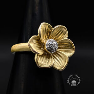 LIA SOPHIA Gold & Silver Flower Ring, 2013 size 7